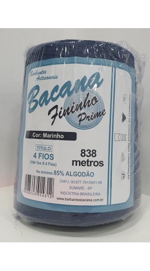 BARBANTE FININHO AZUL MARINHO 4 FIOS 600G.