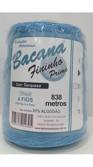 BARBANTE FININHO TURQUEZA 4 FIOS 600G.