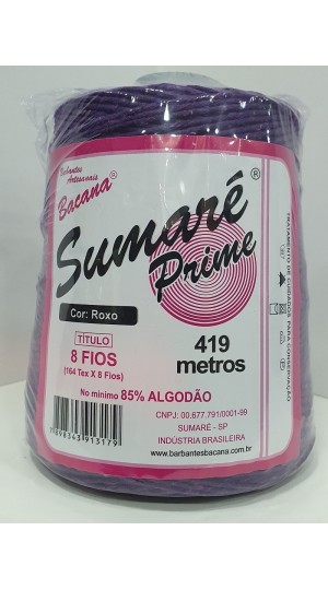 BARBANTE SUMARÉ ROXO 8 FIOS 600G.