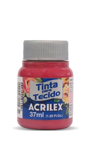 TINTA TECIDO VERMELHO CARMIM 509 ACRILEX