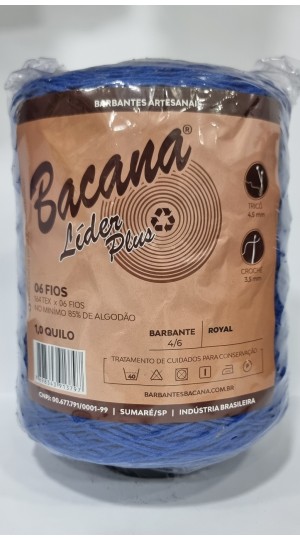 BARBANTE LIDER PLUS ROYAL 6 FIOS 1,0KG.