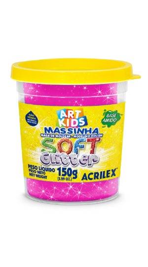 MASSA DE MODELAR SOFT C/ CLITER 150G. 226 MARAVILHA