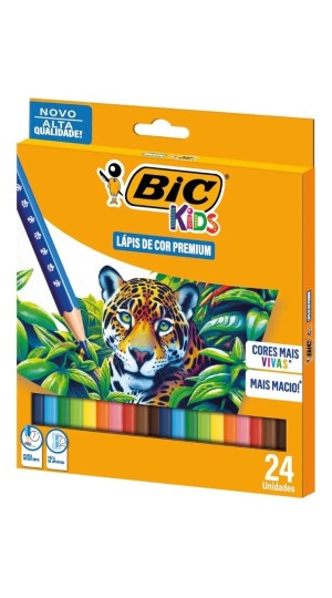 LÁPIS DE COR 24 CORES BIC